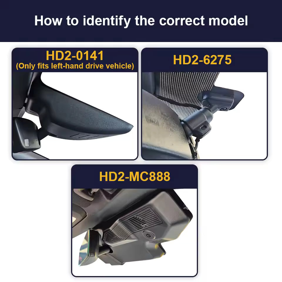 4K Hidden Custom Dash Cam for the 2014-2023 Ford Mustang