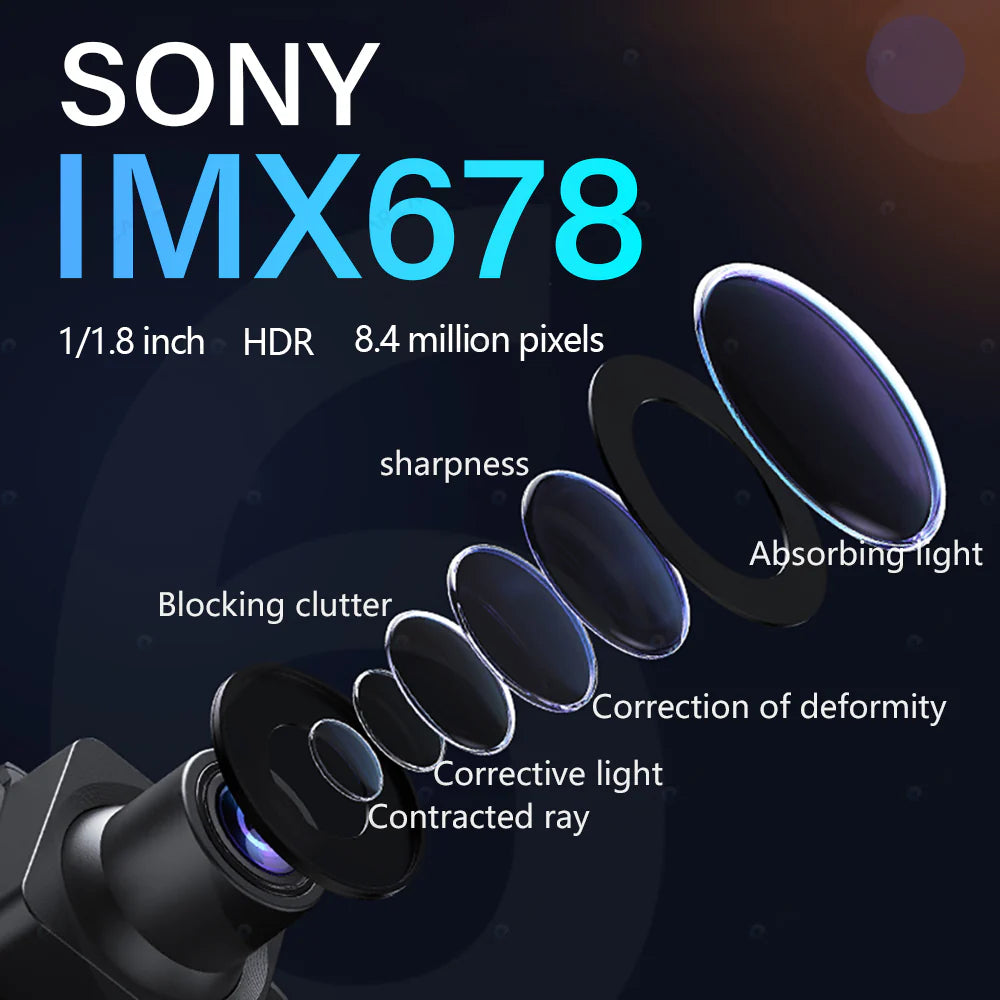 Starvis 2 Universal 4K Ultra HD Dash Cam Front & Rear Cam