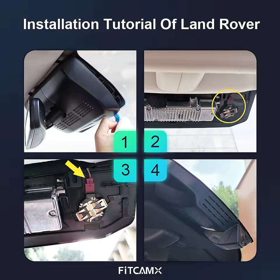 4K Hidden Custom Dash Cam for 2020-2026 Land Rover Defender
