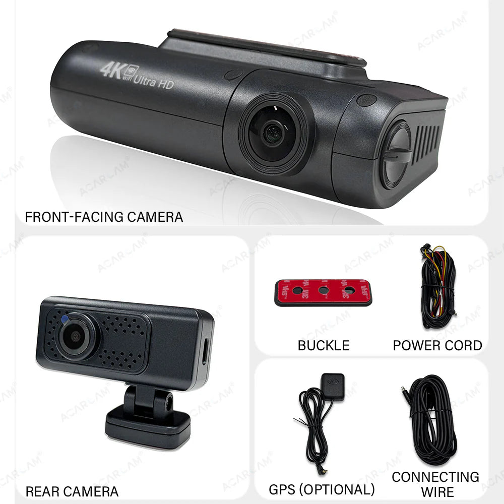 Starvis 2 Universal 4K Ultra HD Dash Cam Front & Rear Cam