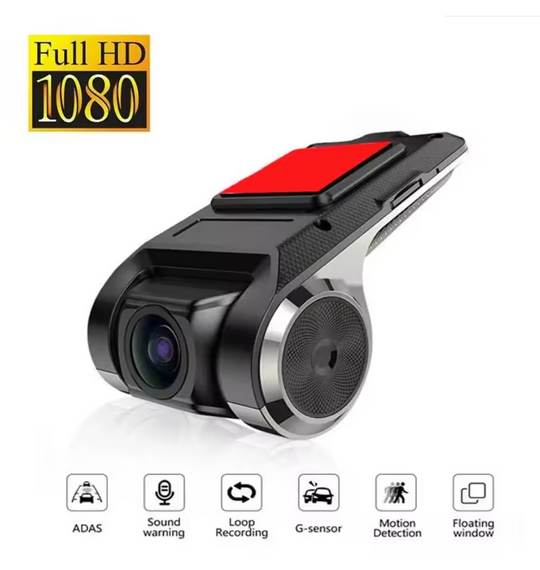 USB Full HD Car Dash Cam DVR Camera Recorder 1080P ADAS G-sensor Night Vision