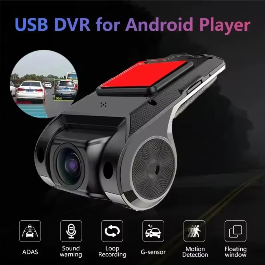 USB Full HD Car Dash Cam DVR Camera Recorder 1080P ADAS G-sensor Night Vision
