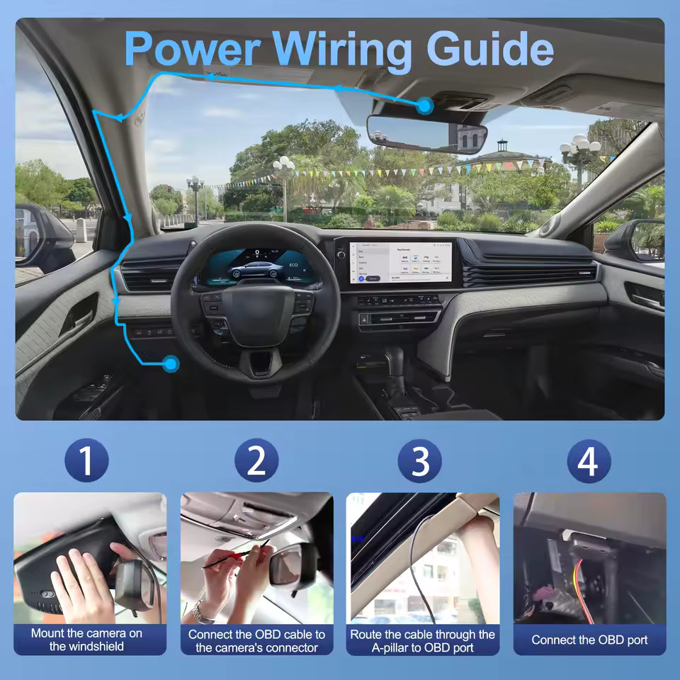 Universal OBD Power Cable Kit For Customdashcams